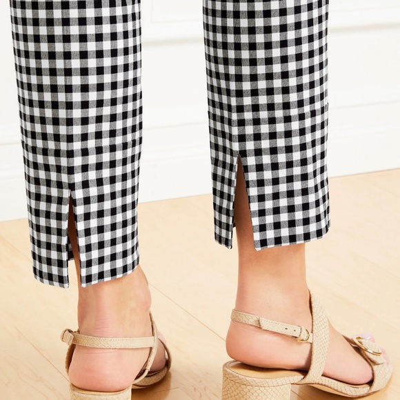 Talbots Black and White Ankle Cropped Pants - Picture 3 of 3